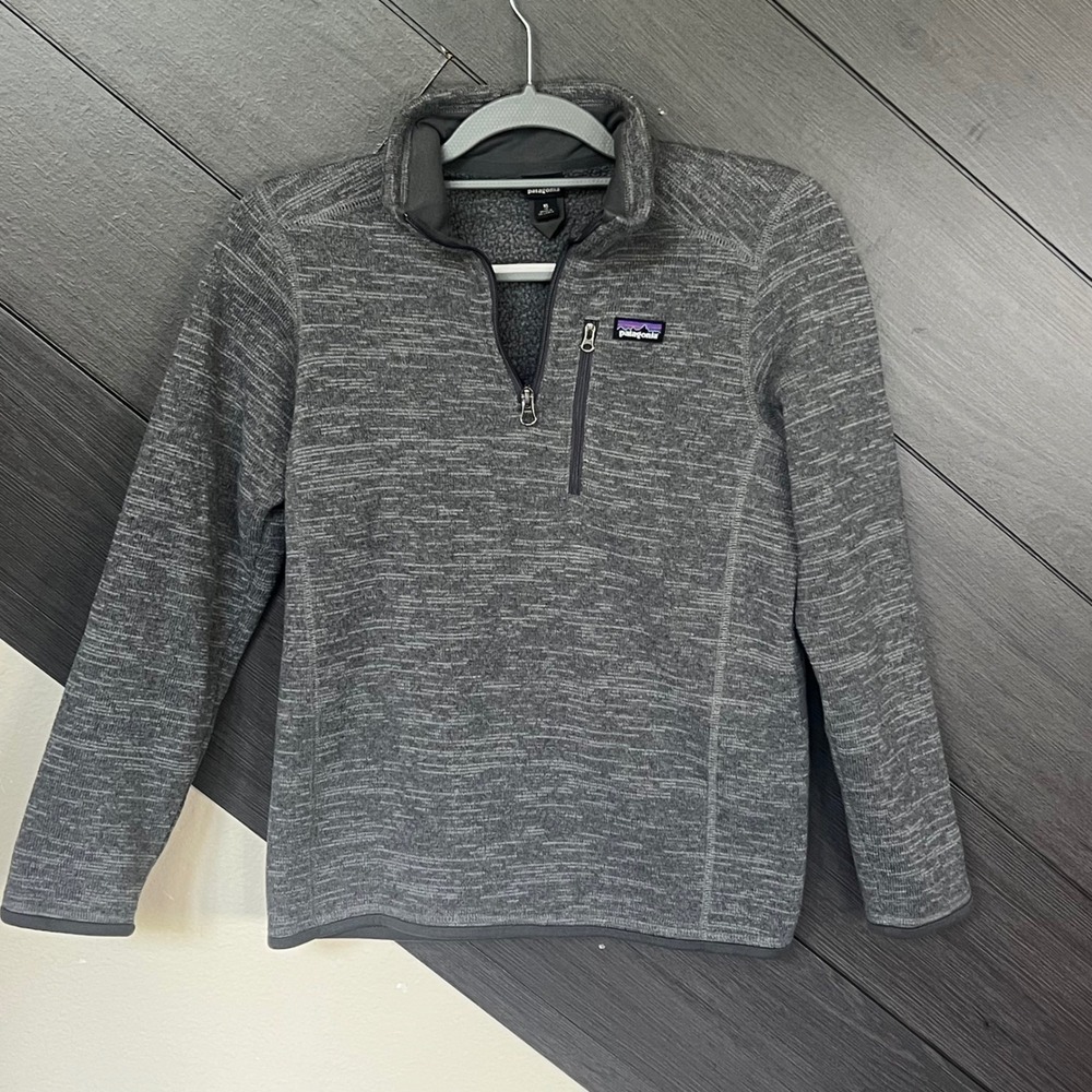 Patagonia‎ Quarter Zip Pullover Grey/White